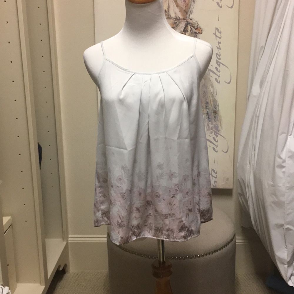 Tahari sleep top sz M NWT adjustable satin sleepwear flowy night bedtime